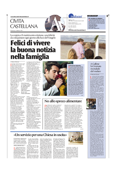 Avvenire - pagina diocesana del 08/02/2015